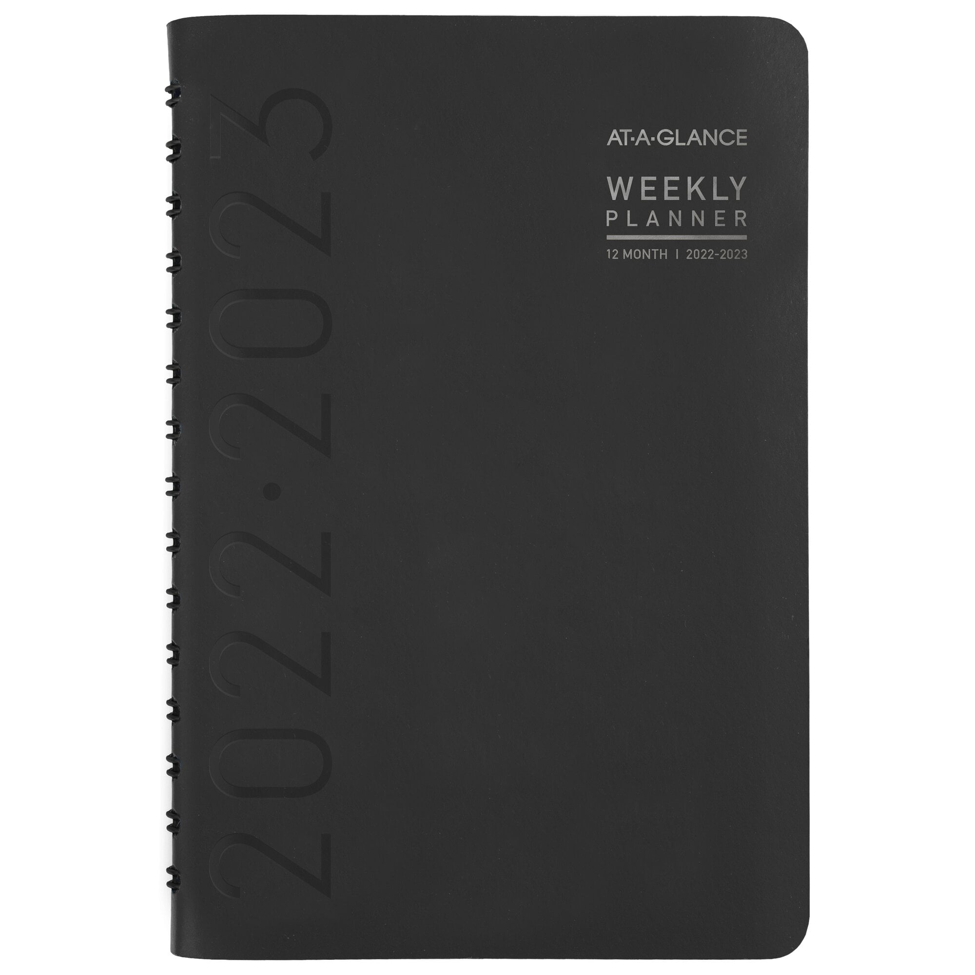 AT-A-GLANCE Contemporary Academic 2022-2023 Weekly Monthly Planner Black Small 5