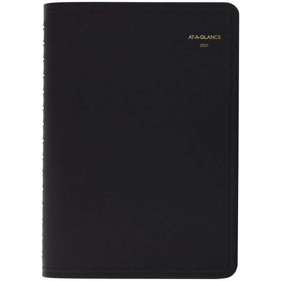 AT-A-GLANCE Daily Appointment Book with 30-minute Appointments, 8" x 5", White, 2021