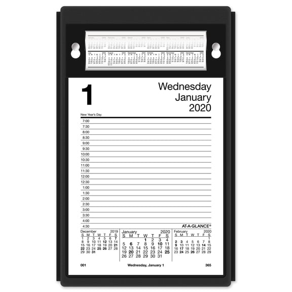 AT-A-GLANCE Daily Pad Style Desk Calendar Refill - Calendars