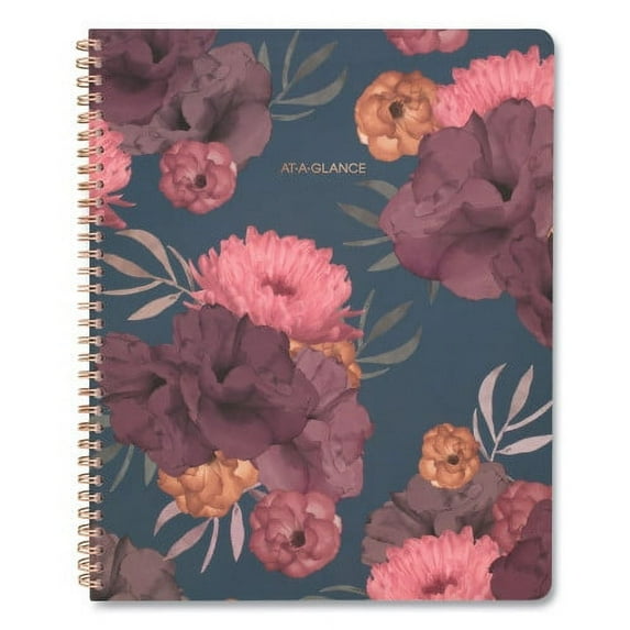 AT-A-GLANCE Dark Romance Weekly/Monthly Planner, Dark Romance Floral Artwork, 11 x 8.5, Multicolor Cover, 13-Month (Jan-Jan): 2023-2024 (5254905)