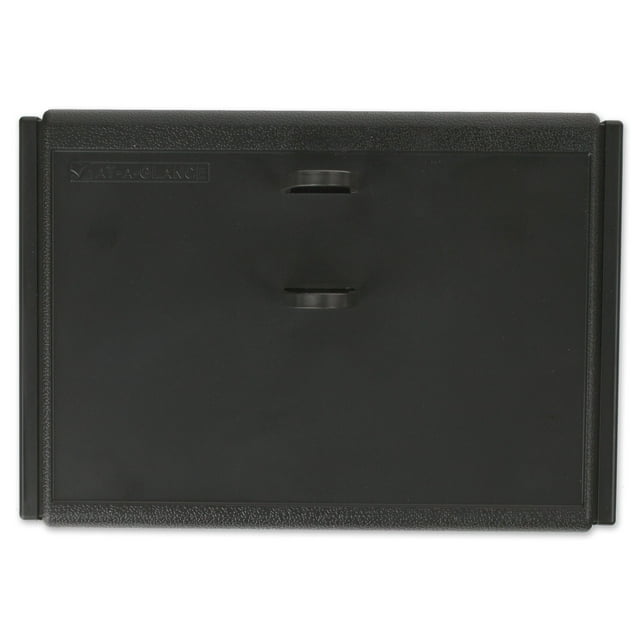 AT-A-GLANCE Loose-Leaf Desk Calendar Base 21 Style Black Holds 4 12 x 8 Pages -
