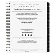 AT-A-GLANCE Executive 2023 Weekly Monthly Appointment Book Refill for 70-545