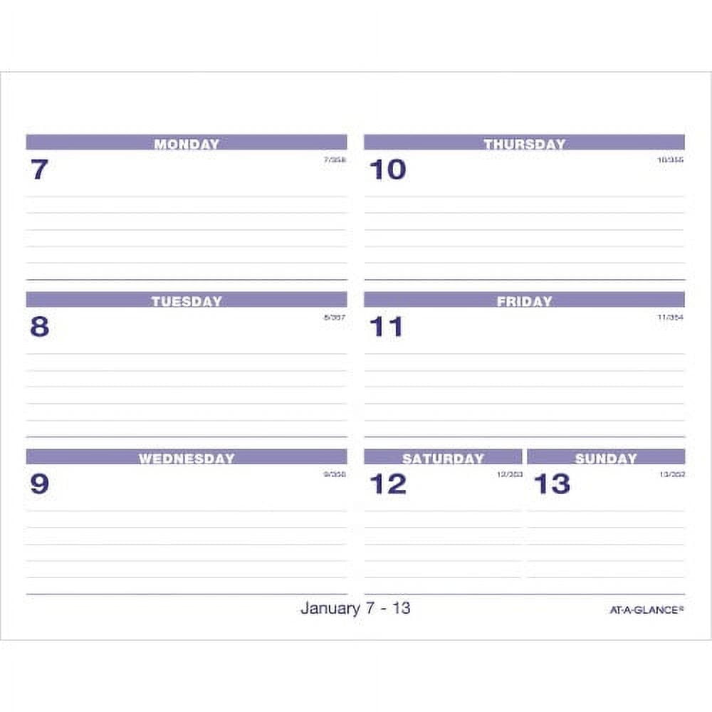 ATAGLANCE Flip A Week Desk Calendar Refills