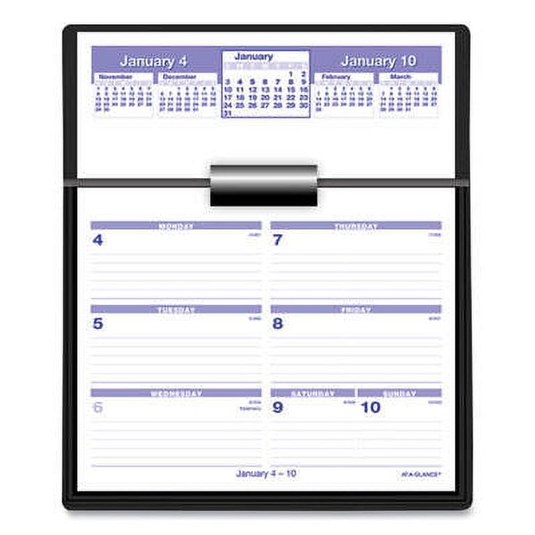 AT-A-GLANCE Flip-A-Week Desk Calendar and Base, 7 x 5.5, White Sheets, 2023 (SW700X00) - Walmart.com at-a-glance-flip-a-week-desk-calendar-and-base-7-x-5-5-white-sheets-2023-sw700x00-walmart-com