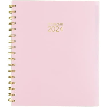 AT-A-GLANCE Harmony 2024 Weekly Monthly Planner Pink Medium 7 x 8 34 - Weekly