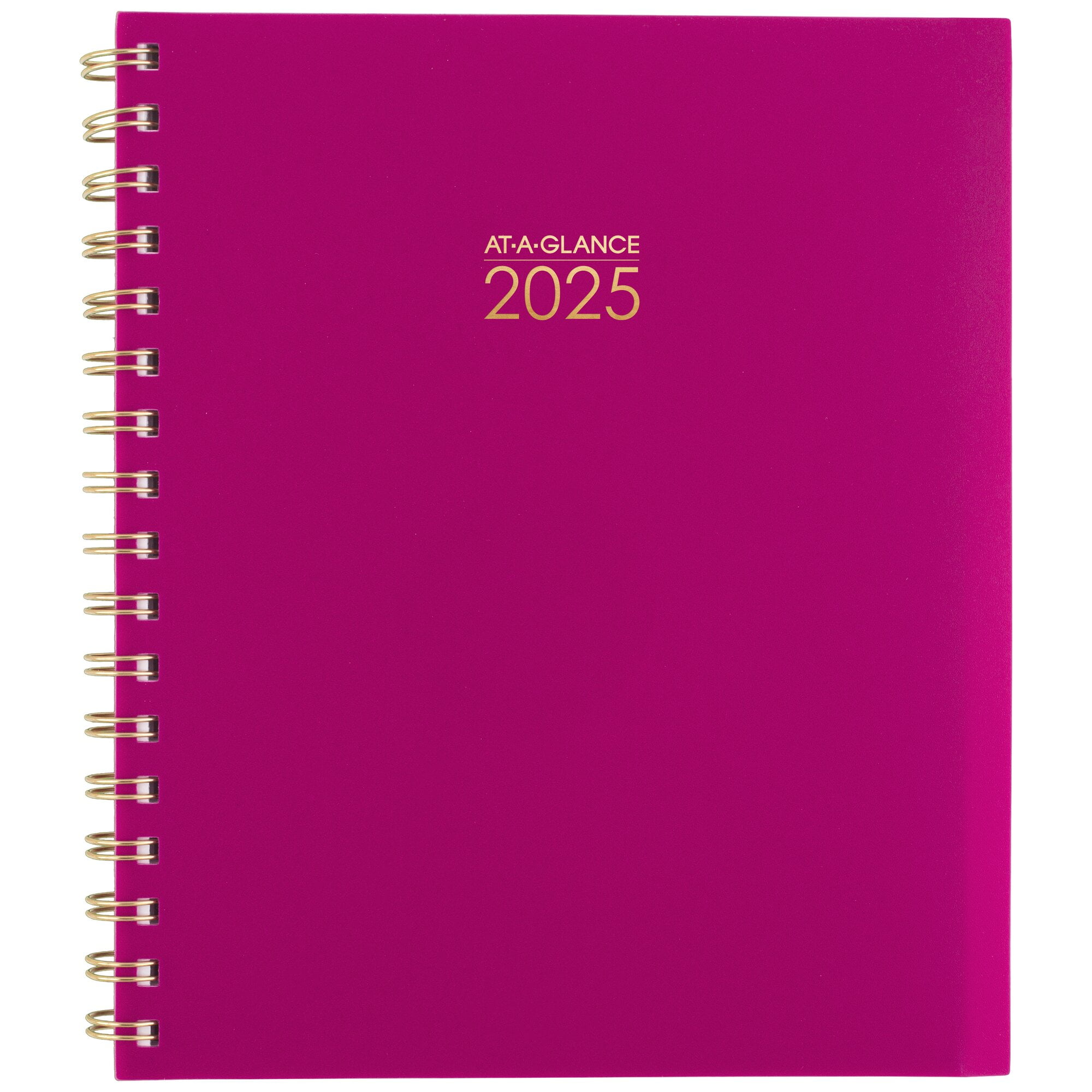 ATAGLANCE 2025 Planner, Weekly & Monthly, 7" x 83/4", Medium, Harmony, Beetroot (109980556