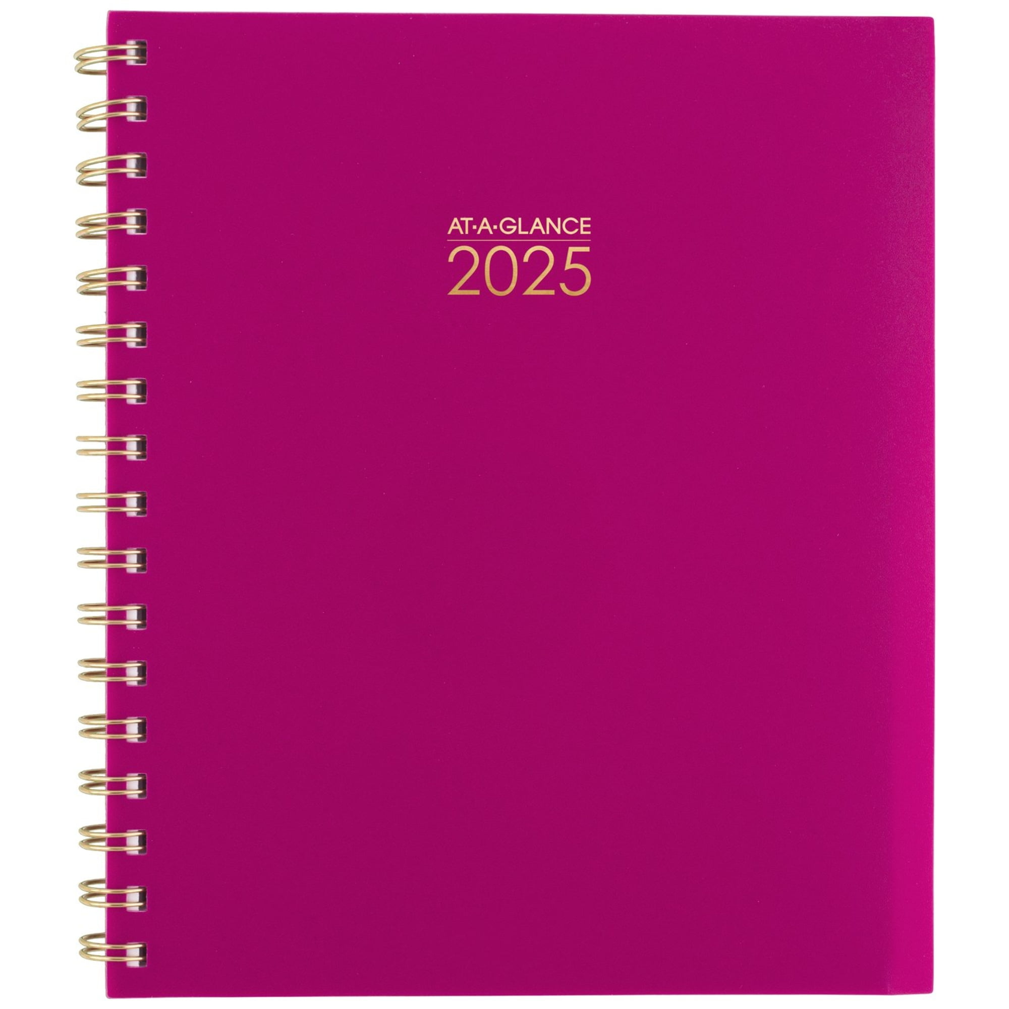 AT-A-GLANCE Harmony 2025 Weekly Monthly Planner Beetroot Medium 7 x 8 34 -