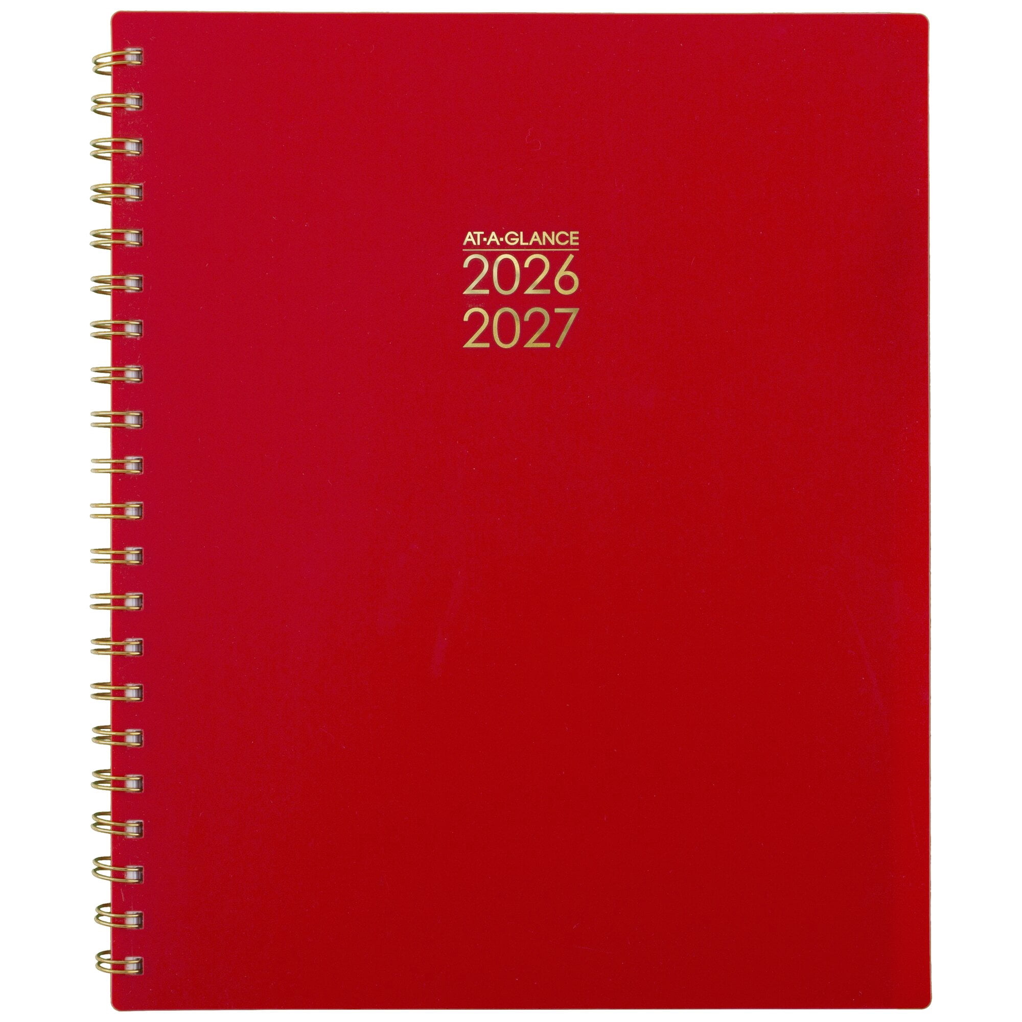 AT-A-GLANCE Harmony Academic 2026-2027 Weekly Monthly Planner Scarlet Large 8 12
