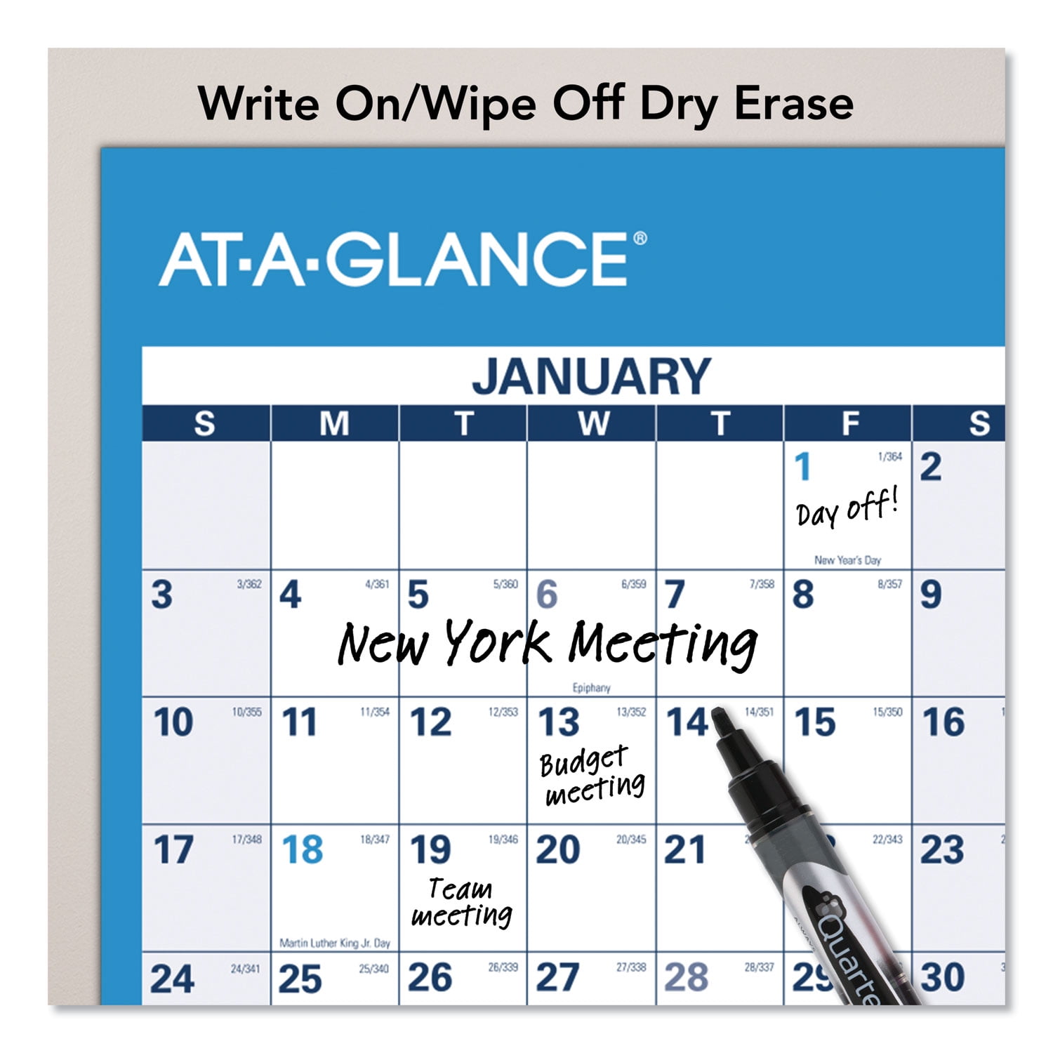Horizontal Reversible/Erasable Wall Planner, 48 x 32, White/Blue Sheets, 12-Month (Jan to Dec): 2024 Horizontal Reversible/Erasable Wall Planner, 48 x 32, White/Blue Sheets, 12-Month (Jan to Dec): 2024