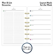 AT-A-GLANCE Loose-Leaf Desk Calendar Base, 17 Style, Black, Holds 3 1/2" x 6" Pages