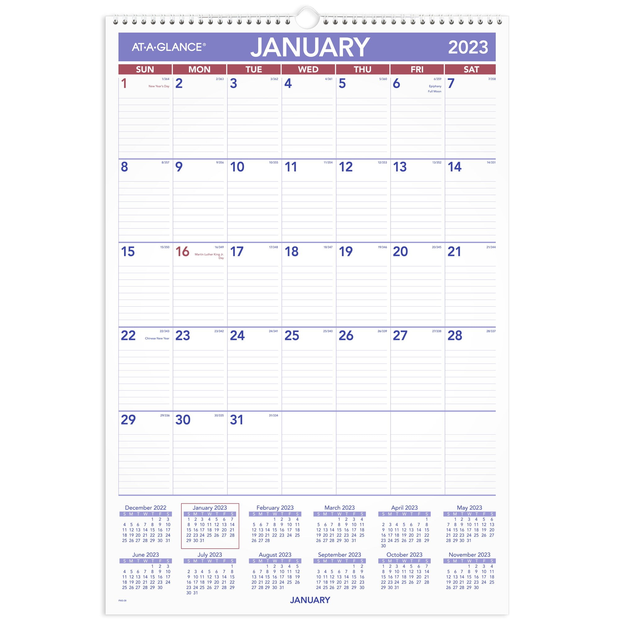 At A Glance Monthly 2023 Ry Wall Calendar Large 15 12 X 22 34