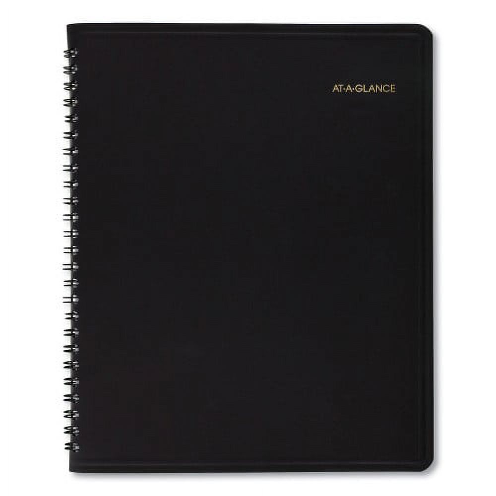 ATAGLANCE Monthly Planner in Business Week Format, 10 x 8, Black