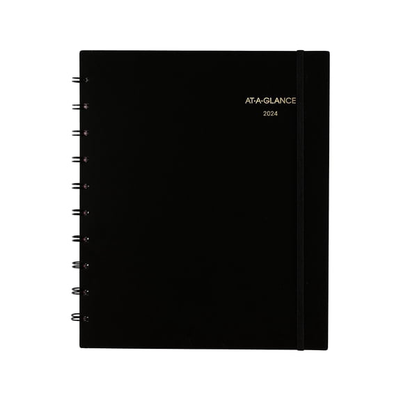 AT-A-GLANCE Move-A-Page 2024 Weekly Monthly Appointment Book Planner Black Large