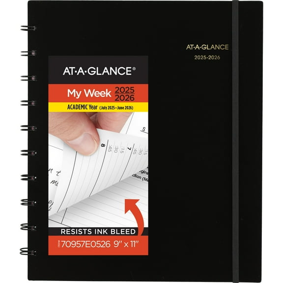 AT-A-GLANCE Move-A-Page Academic 2025-2026 Weekly Monthly Appointment Book