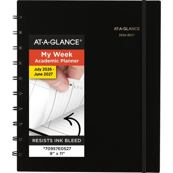 AT-A-GLANCE Move-A-Page Academic 2026-2027 Weekly Monthly Appointment Book