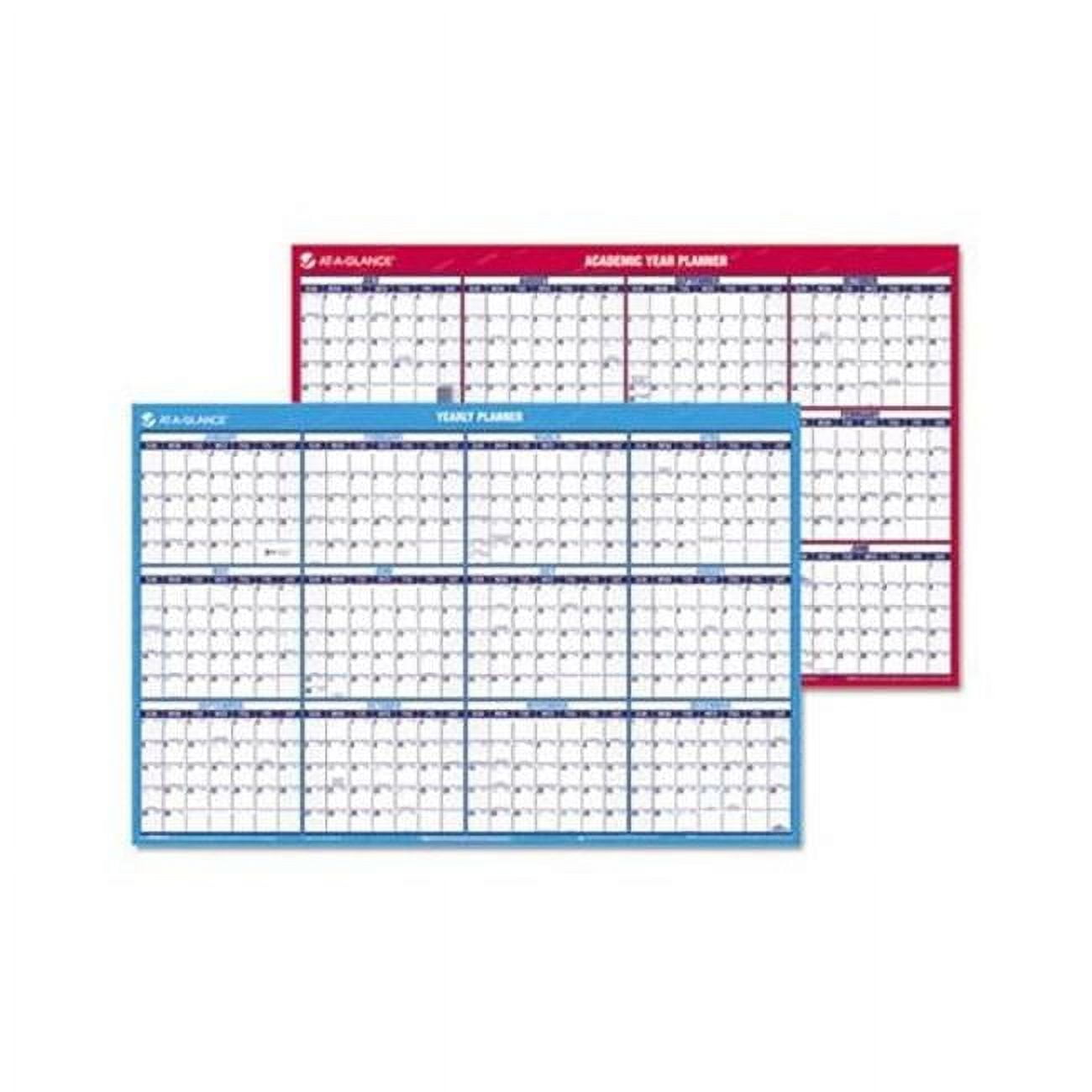 AT-A-GLANCE PM200S2813 AT-A-GLANCE Horizontal Erasable Wall Planner, Yearly/Academic, 36 x 24, 2014-2015; 2015
