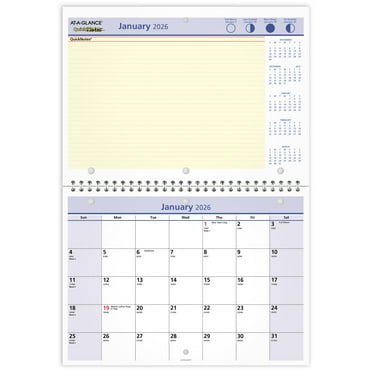 100% PCW Monthly Wall Calendar - Walmart.com