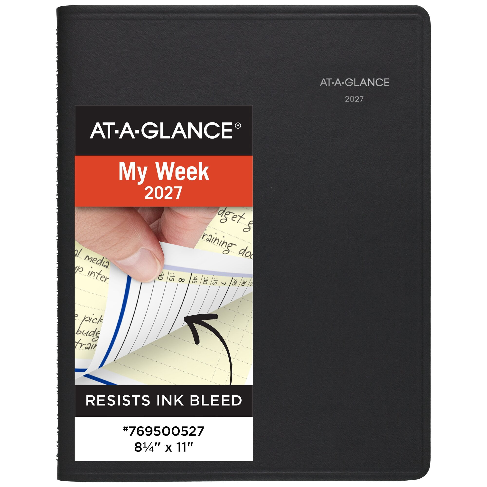 AT-A-GLANCE QuickNotes 2027 Weekly Monthly Appointment Book Planner Black Large