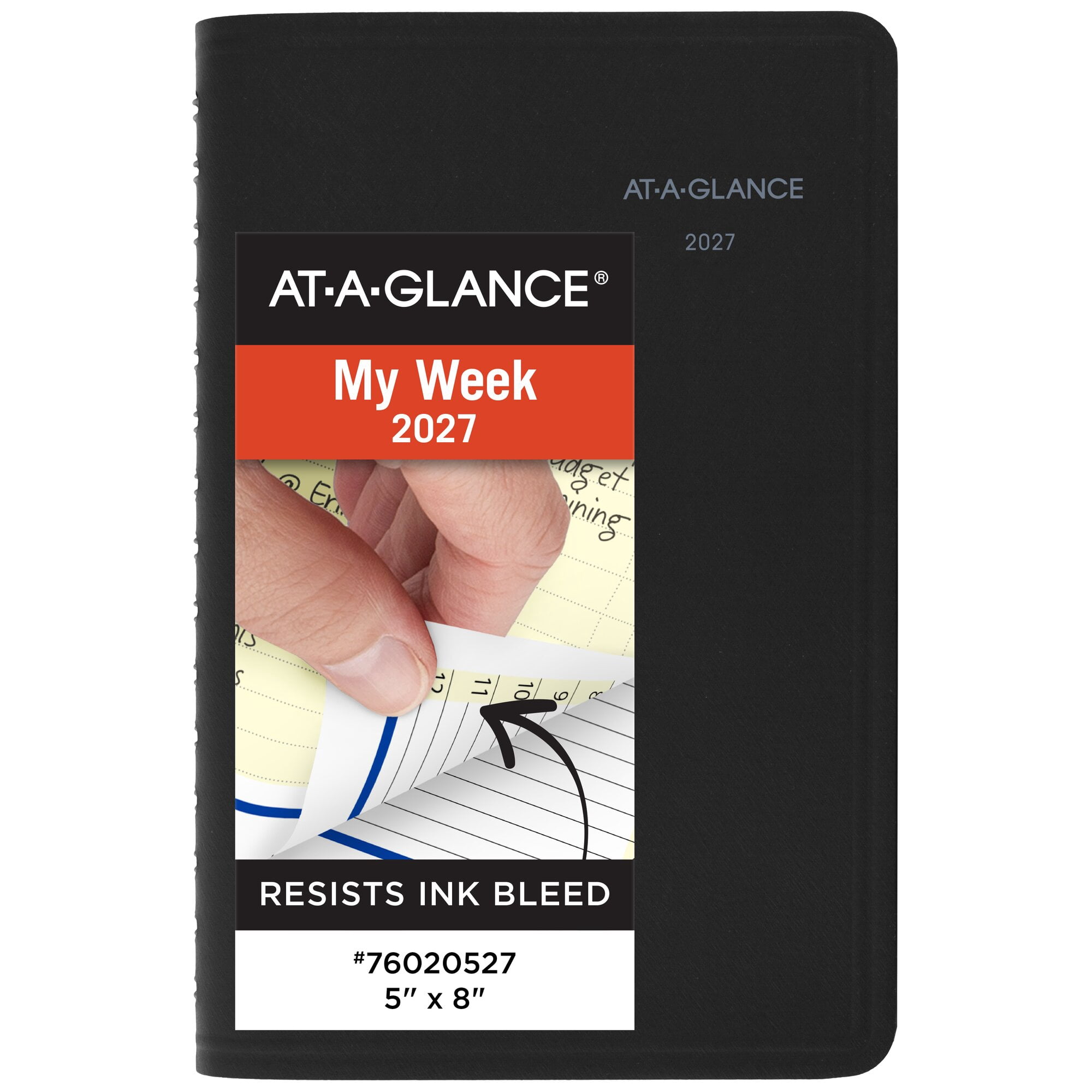 AT-A-GLANCE QuickNotes 2027 Weekly Monthly Appointment Book Planner Black Small