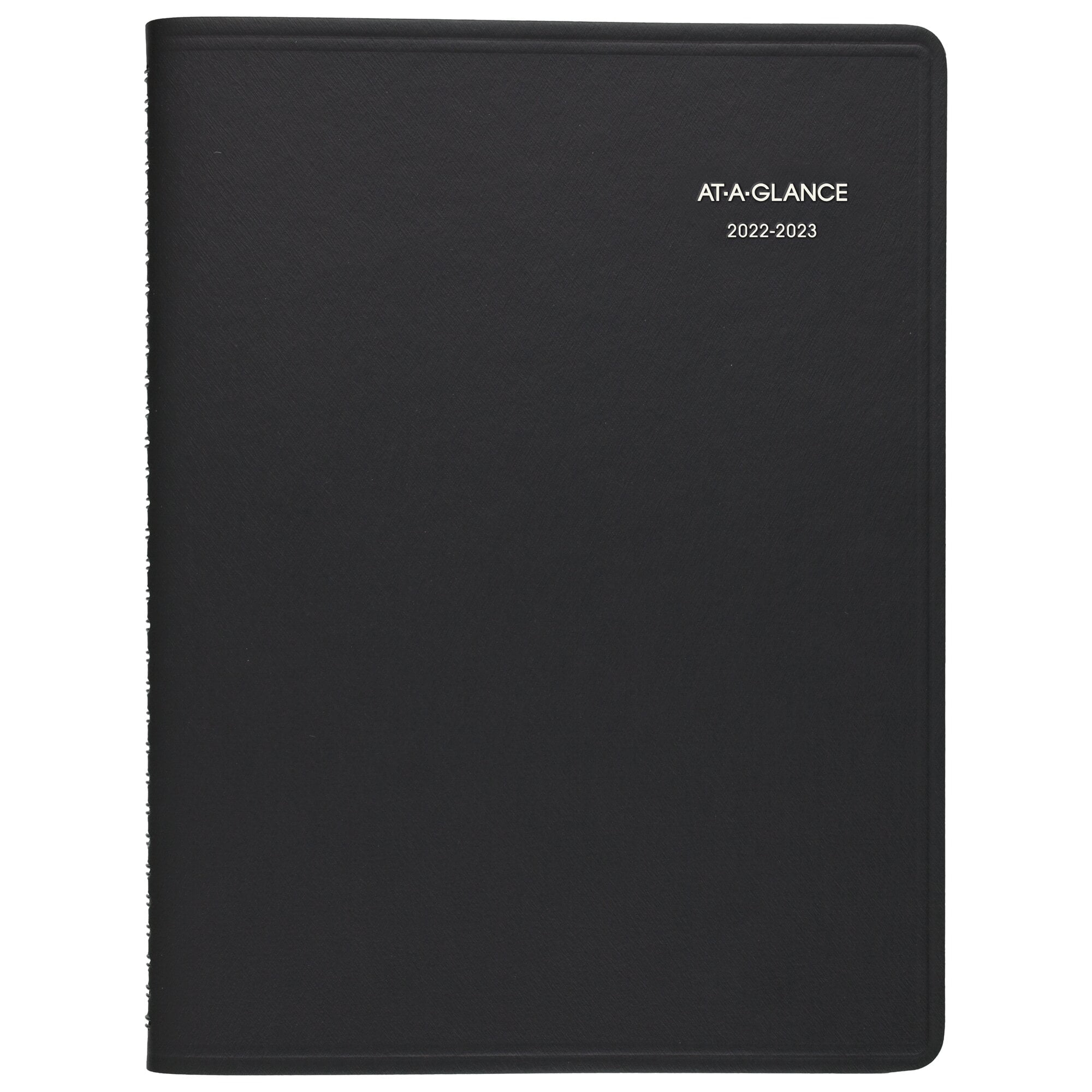 AT-A-GLANCE QuickNotes Academic 2022-2023 Weekly Monthly Planner, Black, Large, 8" x 10"