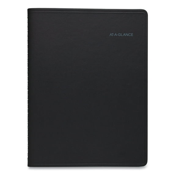 AT-A-GLANCE Quicknotes Weekly/Monthly Appointment Book, 11" x 8.25", Black, 2021