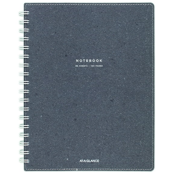 AT-A-GLANCE Signature Collection Twin Wire Notebook Ruled 80 Sheets 6 34 x 9 12