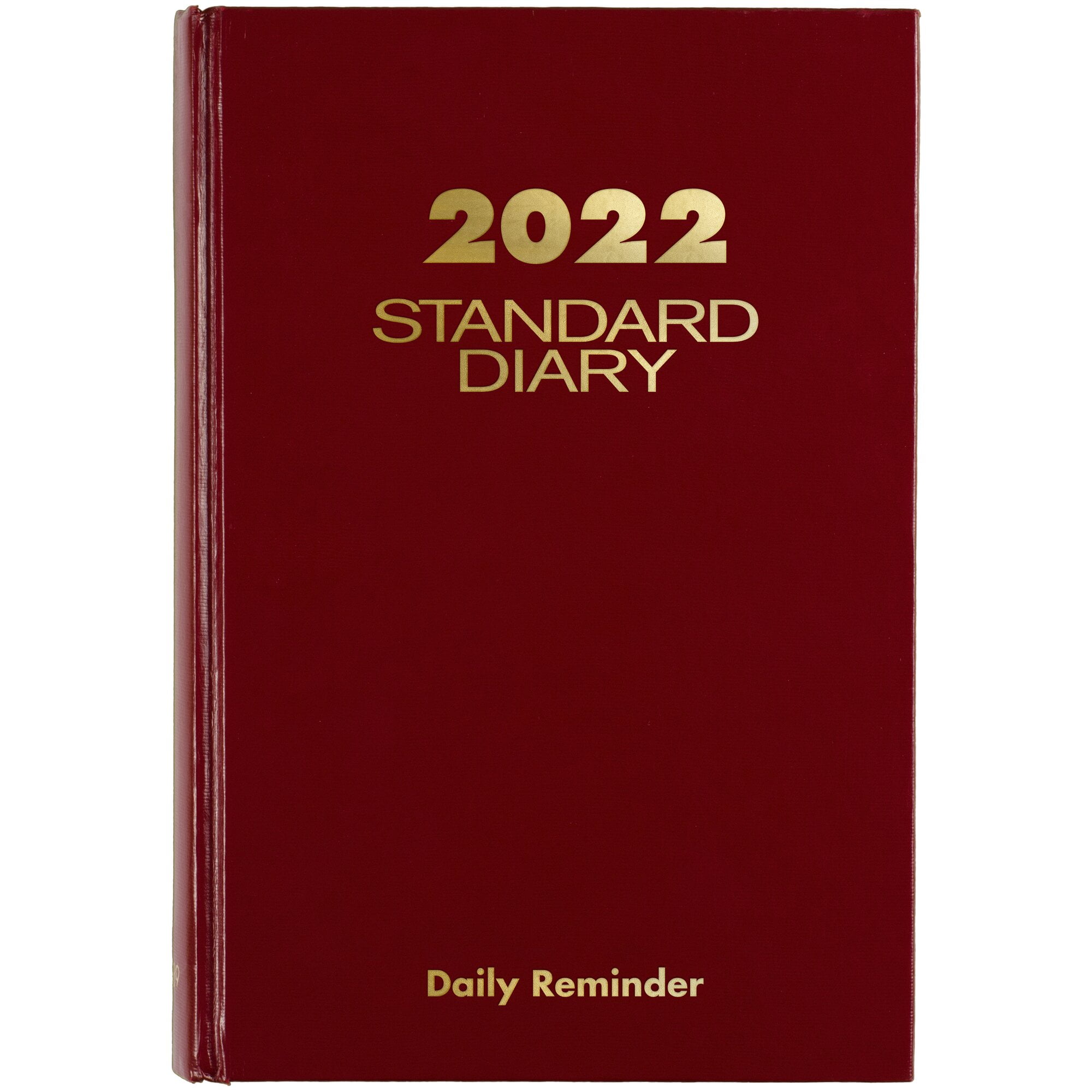 AT-A-GLANCE Standard Diary 2022 Daily Reminder, Red, Small, 5.75