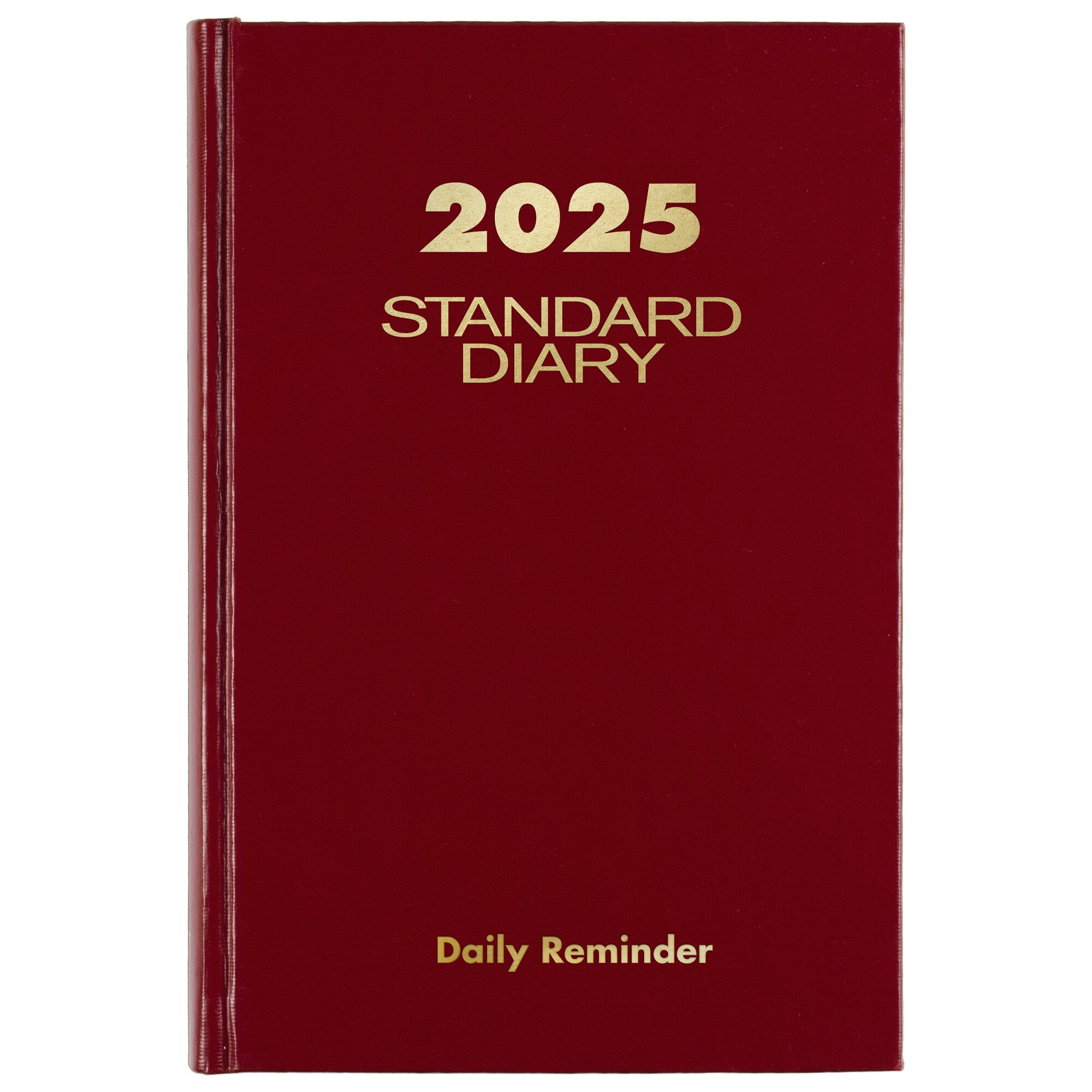 AT-A-GLANCE Standard Diary 2025 Daily Reminder Red Small 5 x 7 12 - Daily
