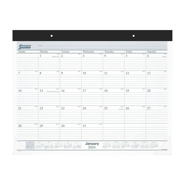 ATAGLANCE Success Monthly desk pad desktop january 2024
