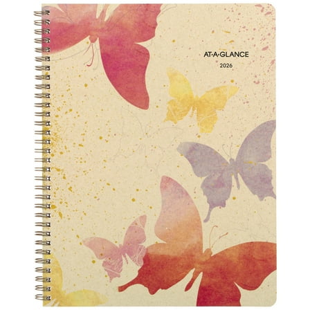 AT-A-GLANCE Watercolors 2026 Weekly Monthly Planner Large 8 12 x 11 - Weekly