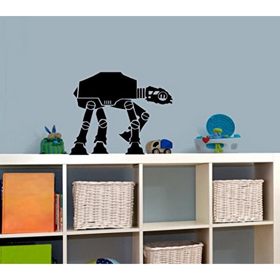AT AT SOLDIER ~ Wall or Window Decal 20" x 25" (Black)