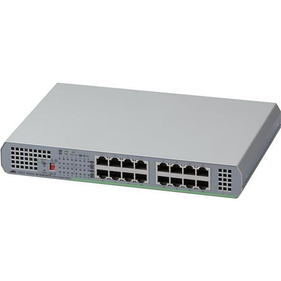 AT-GS910-16-10 16-Port 10, 100 & 1000T Unmanaged Switch with Internal PSU