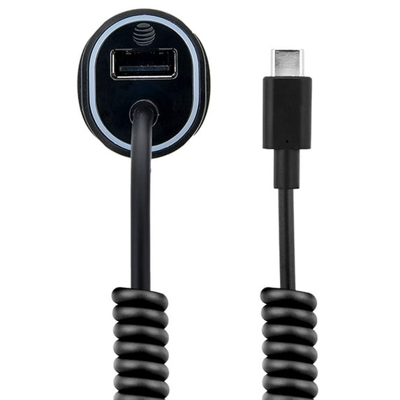 AT&T 4.8 amps Type-C Car Charger with LED Indicator