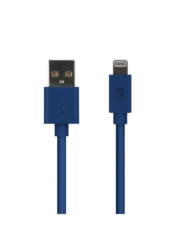 AT&T 4-foot Pvc And Sync Lightning Cable (blue)