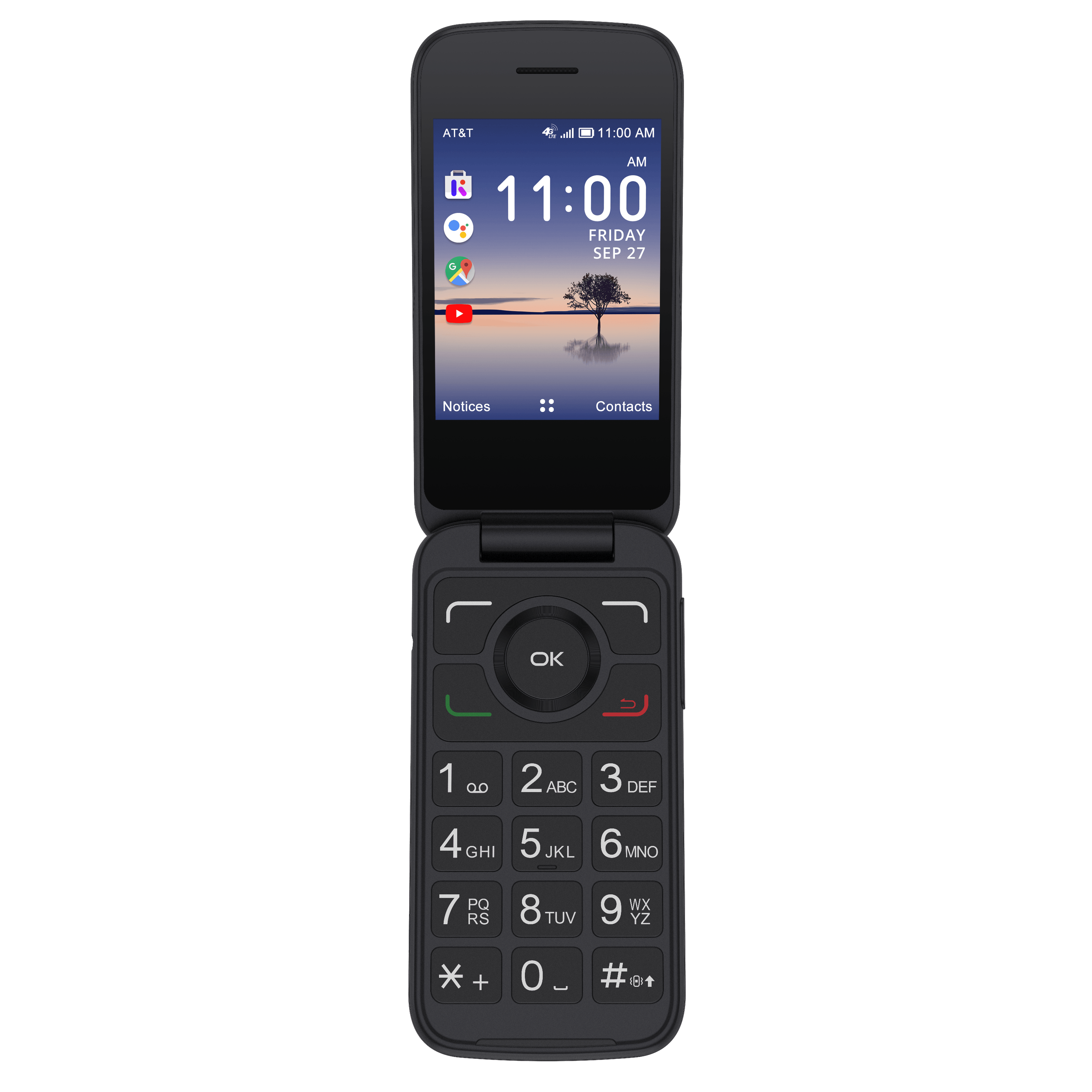 AT&T Alcatel, 4GB, Black - Prepaid SmartFlip Phone - image 1 of 5