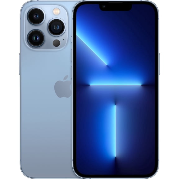 Restored AT&T Apple, MLKP3LL/A, Cell Phones, iPhone 13 Pro Max 128GB, 1 GB RAM, Sensors Face ID, Sierra Blue