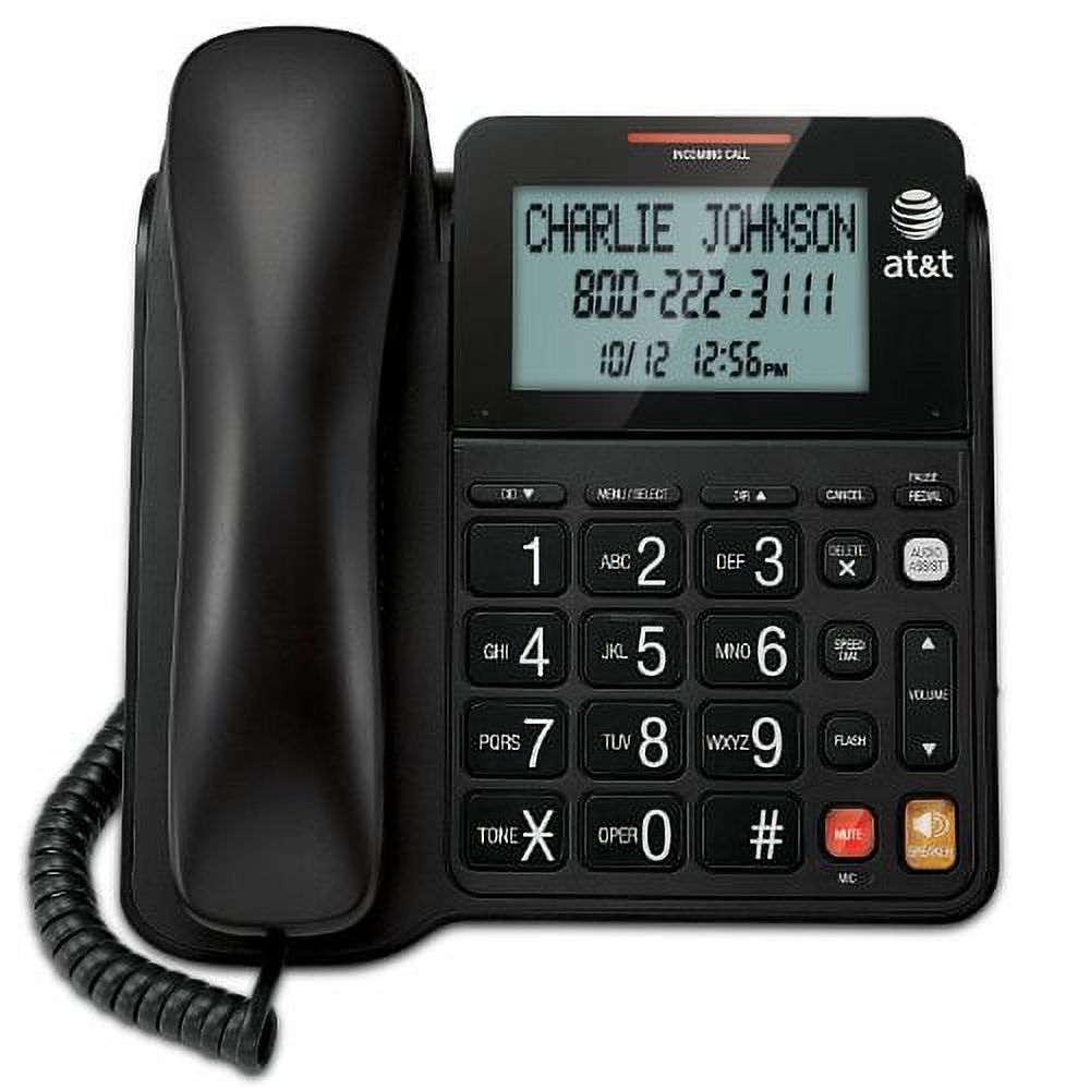AT&T CL2940 Corded Single Line Speakerphone Caller ID/Call Waiting with Large Tilt Display - image 1 of 6