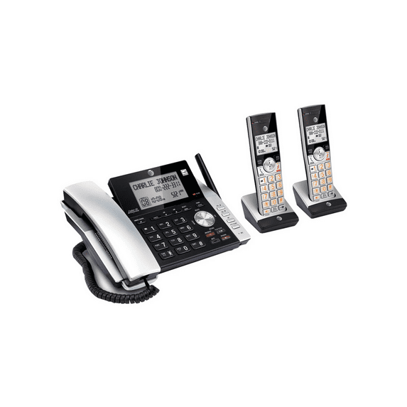 Pre-Owned AT&T CL84215 DECT 6.0 Expandable Cordless Phone System w/ Digital Answering
