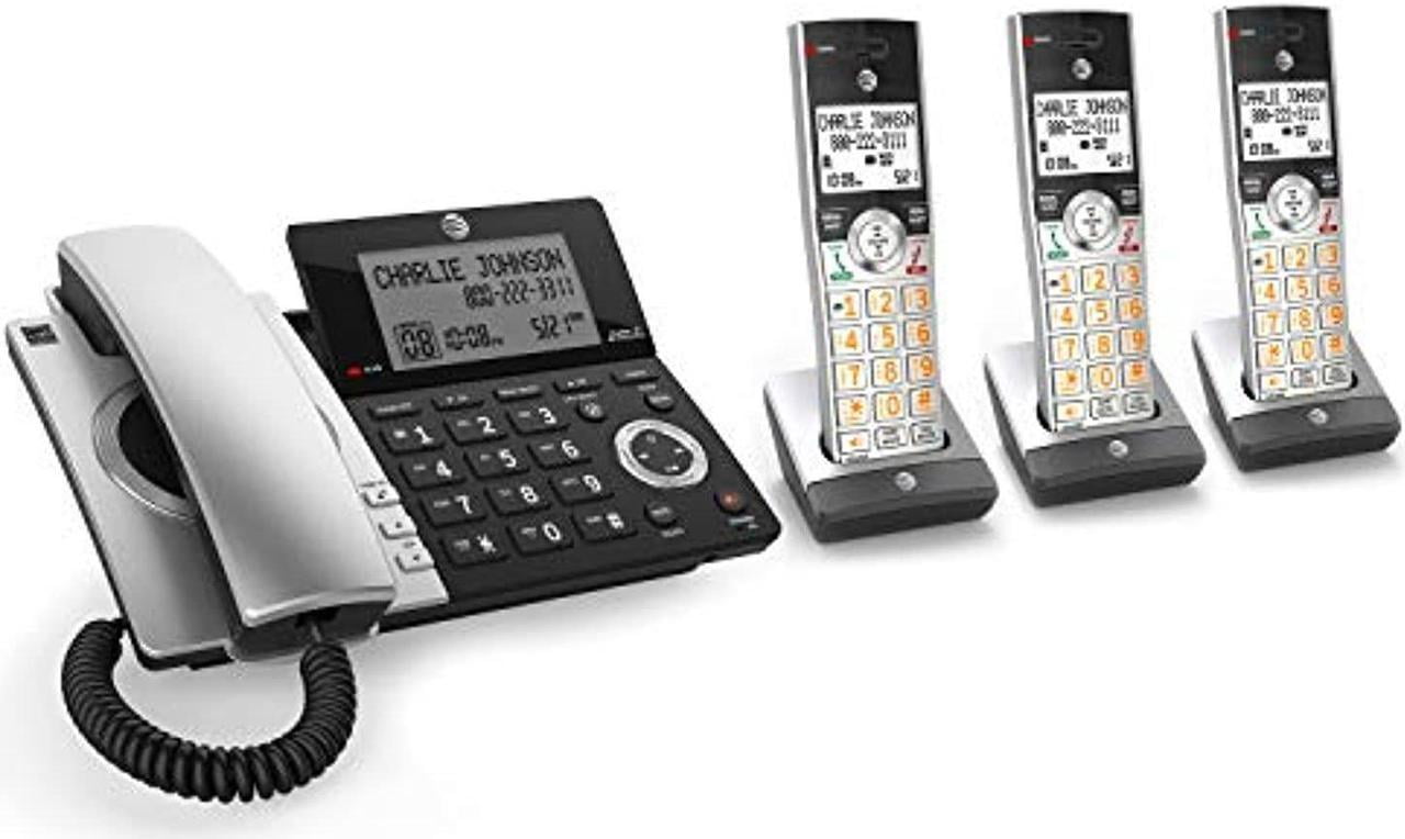 Pre-Owned AT&T CL84307 Dect 6.0 Expandable Corded Cordless Phone with ...
