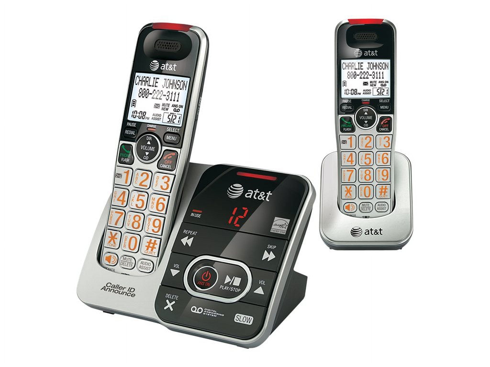 AT&T EL52103 DECT 6.0 Cordless Answering System with Caller ID & Call Waiting