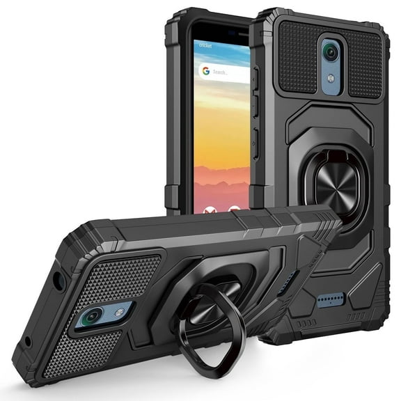 AT&T Calypso Armor Magnetic Case with Ring & Magnetic Mount - Black