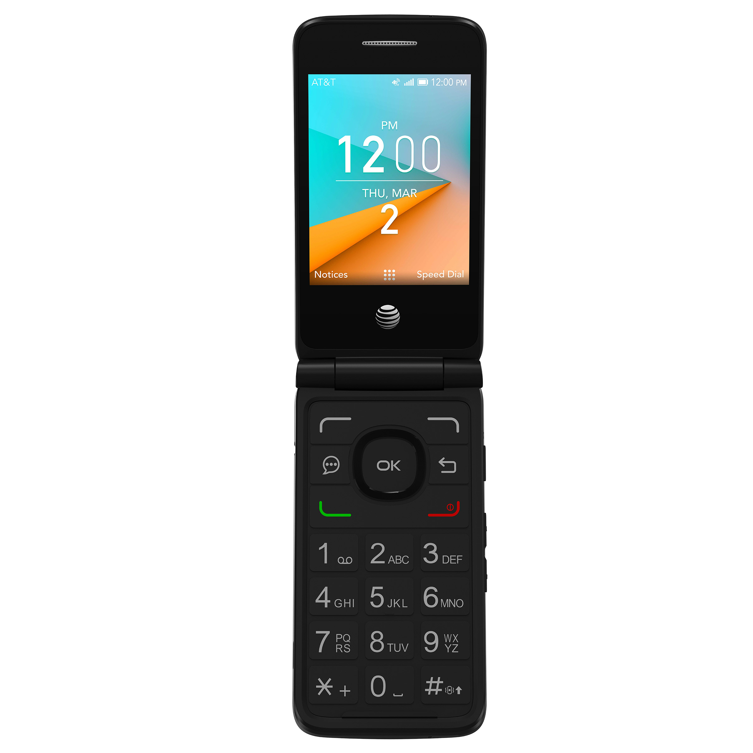 AT&T Cingular Flip 2, 25GB, Black - Prepaid Phone - image 1 of 3