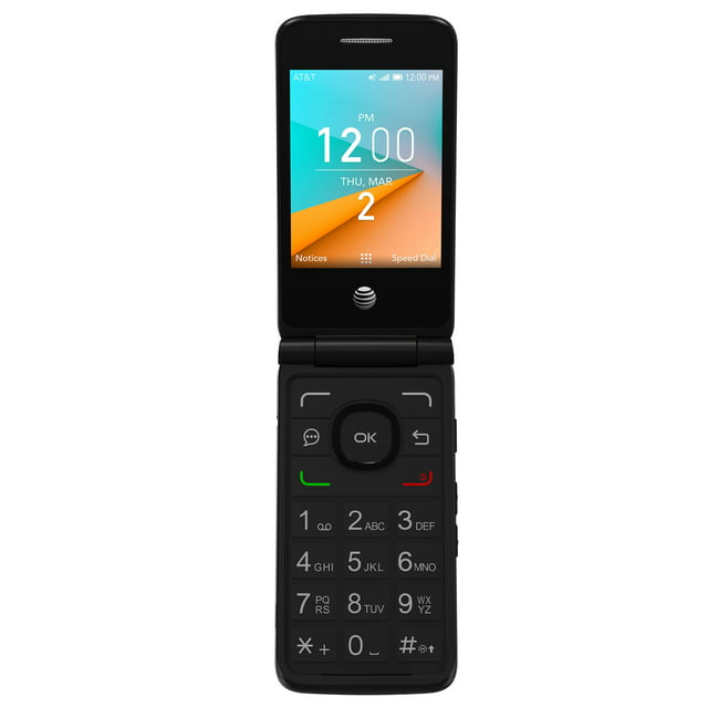 AT&T Cingular Flip 2, 25GB, Black - Prepaid Phone