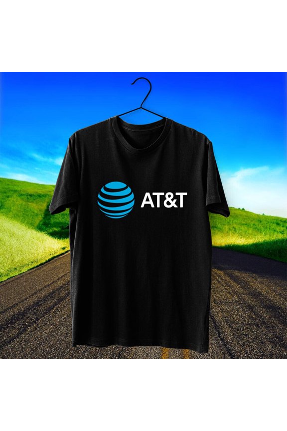 AT&T Company Logo Cotton T-Shirt USA Size S - 5XL