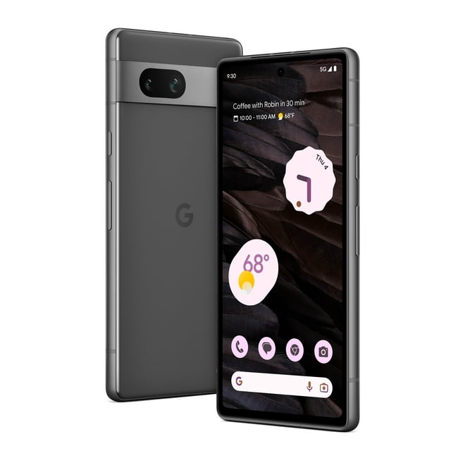 AT&T Google Pixel 7a 128GB Charcoal CELL PHONE Postpaid Smartphone ...