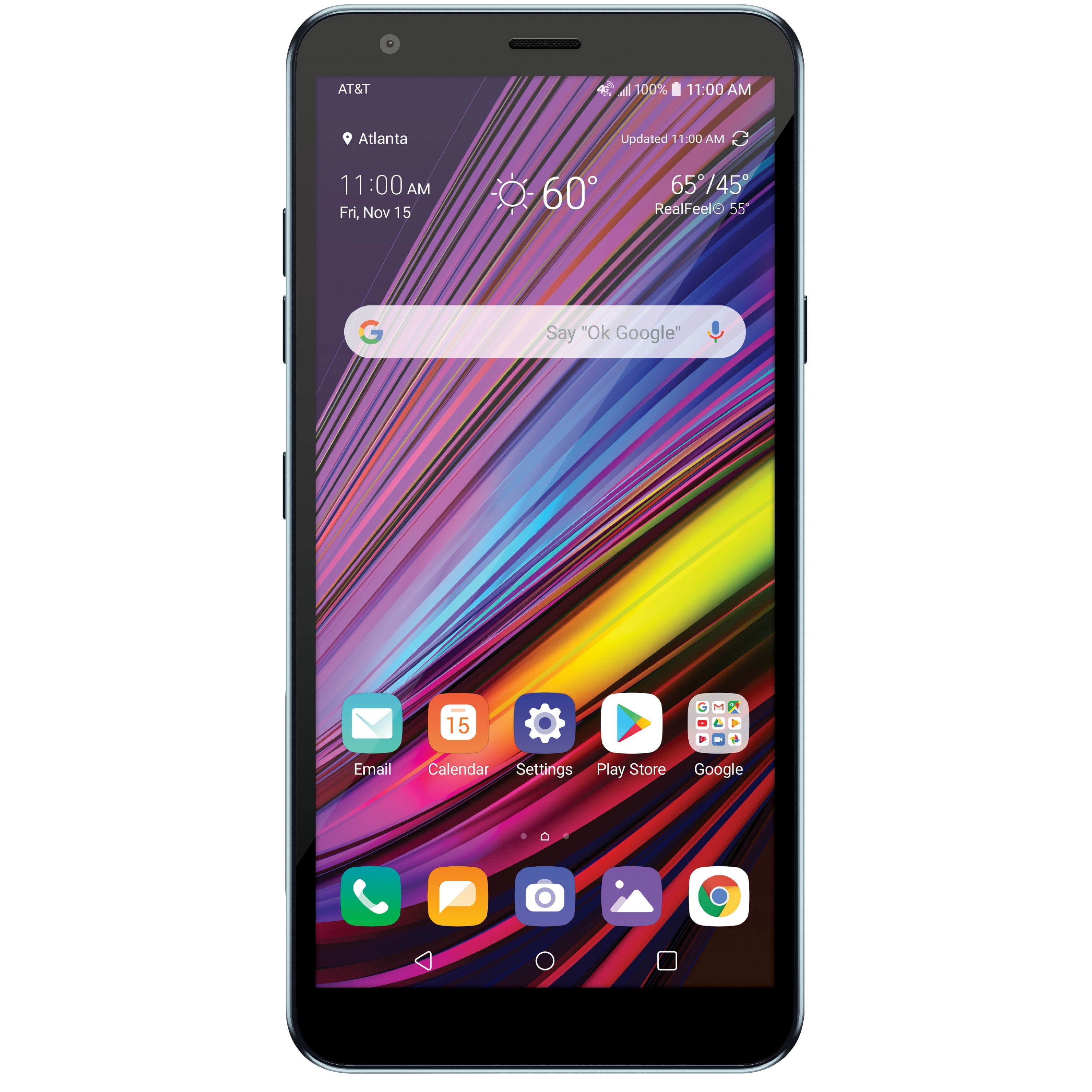 AT&T LG Neon Plus 32GB Smartphone (Prepaid), Moroccan Blue