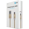 thumbnail image 1 of AT&T MC05-GLD Braided USB to Micro USB Charge & Sync Cable, 5ft (Gold), 1 of 2