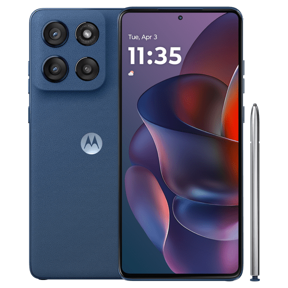 AT&T Motorola G Stylus 2025, 128GB, Blue, Postpaid Phone (Locked to AT&T)