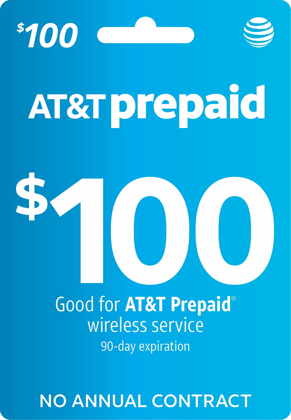AT&T PREPAID $100 e-PIN Top Up (Email Delivery) - Walmart.com