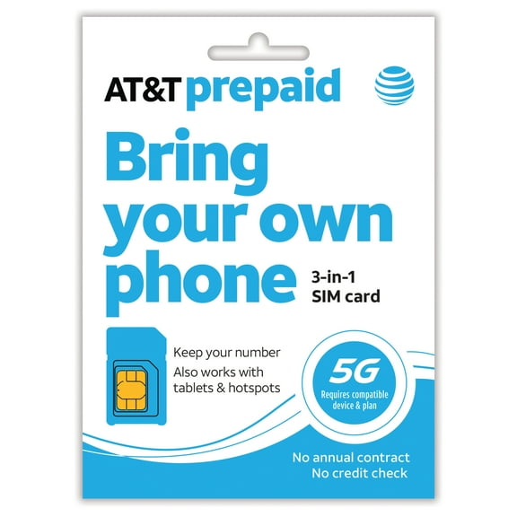 AT&T PREPAID 3-in-1 SIM KIT